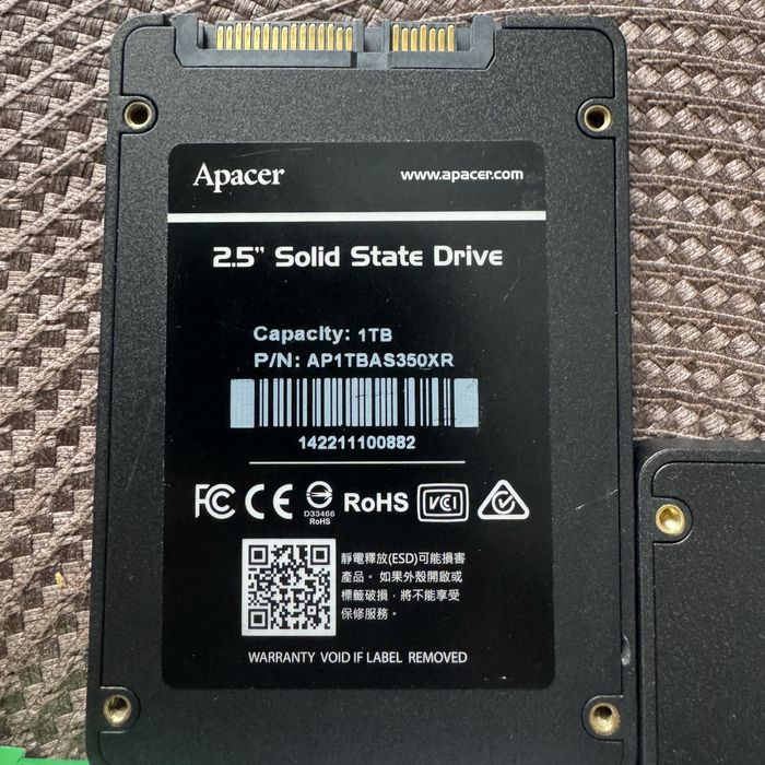 Новые ssd 2.5 sata III 480/500/512GB/1TB 5шт