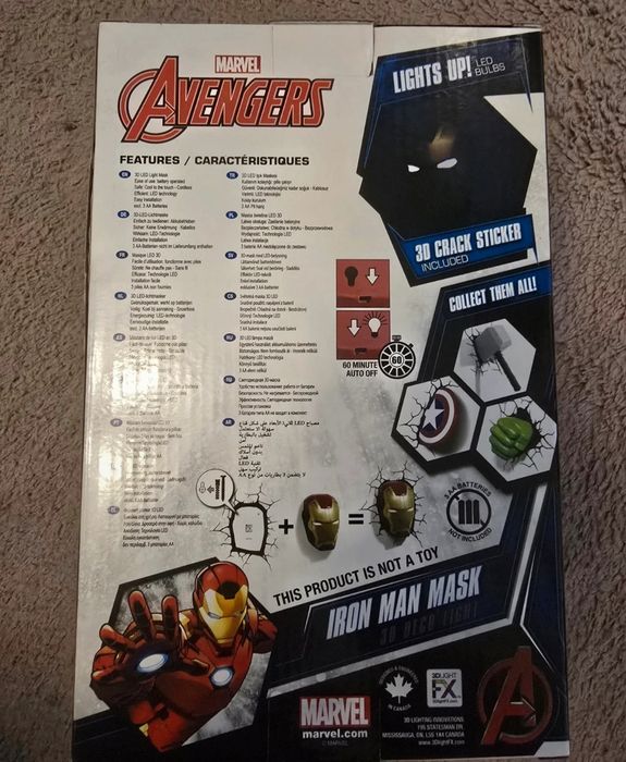 Lampa Marvel 3D LED Light Iron Man