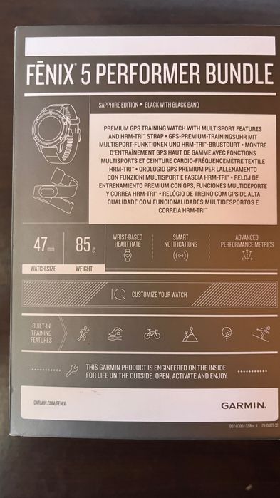 Ceas Garmin fénix 5 Sapphire edition