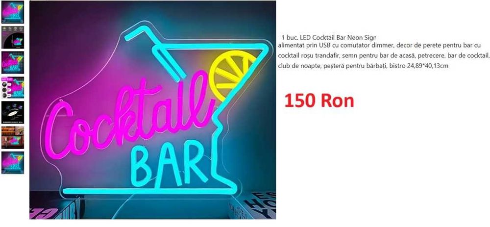 Neon USB Personalizat diferite ocazii, calitativ cu  dimmer la comanda