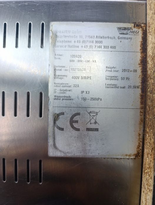 Конвектомат Wiesheu 15 тави