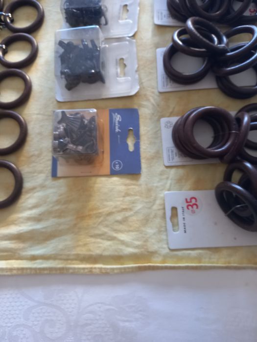 Inele cu pișcatori, pentru perdele.