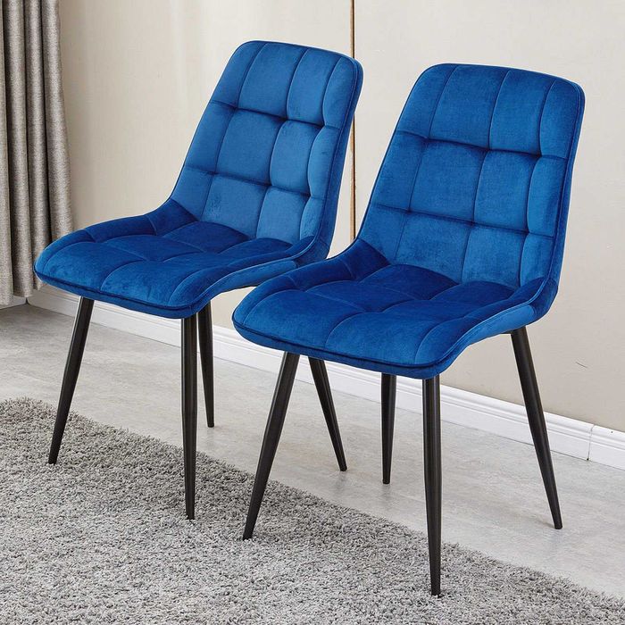 ПРОМОЦИЯ Трапезни столове от кадифе CLIPOP - 2бр - C-UDC087DBU