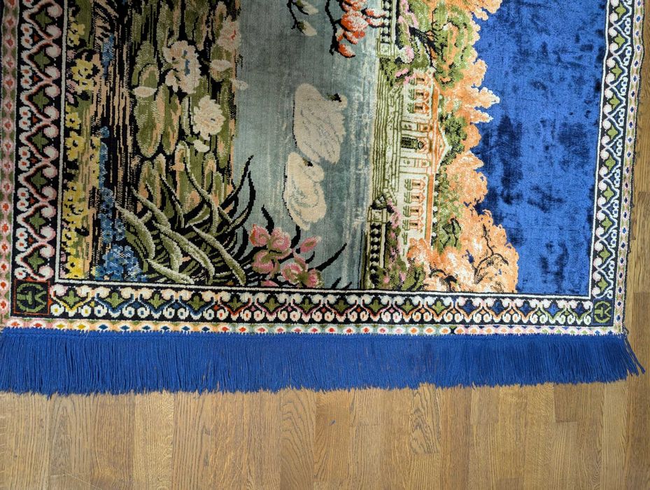 Carpete VINTAGE no, mari, imagine PĂUN si Rapire din serai