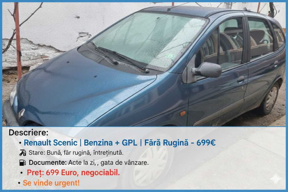 Se vinde urgent Renault Scenic