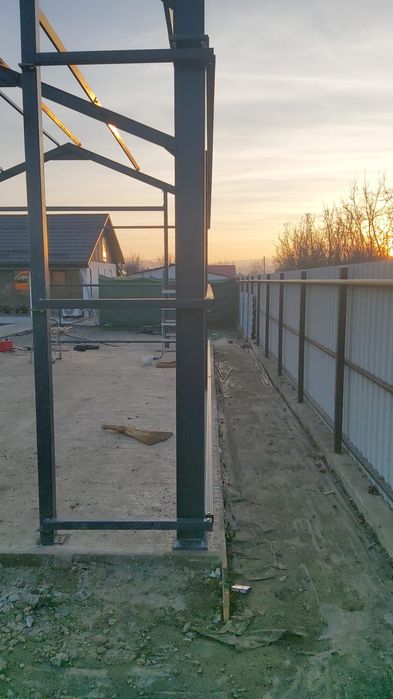 Structură cladire 9m x 6m completă, hala metalica, garaj, căsuță
