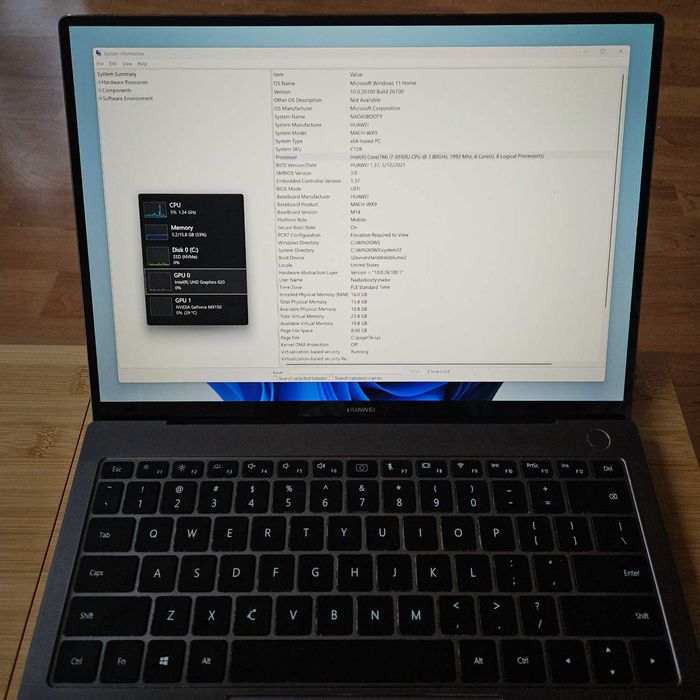Huawei Matebook X Pro | 16GB RAM | 512 GB Storage | i7-8550U | MX150