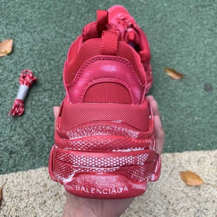 Balenciaga Triple S - Red/Hot Pink/Dark Red