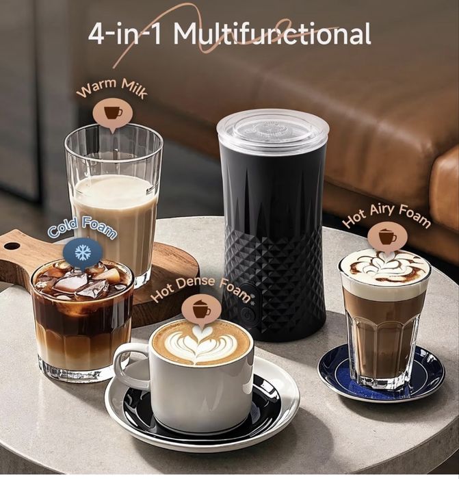 Машина за млечна пяна 4 в 1 за кафе тип. Milk Frother, 400 W, 250 ml