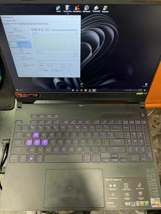 Hope Amanet P5-Laptop Gaming ASUS TUF A15 ,Ryzen 7 7735HS/RTX 4050 6GB