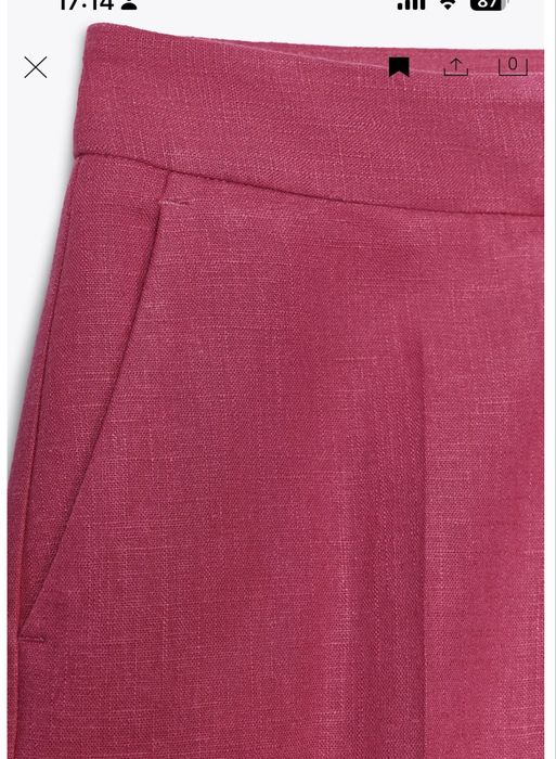 Pantaloni cu talie inalta Zara M si L