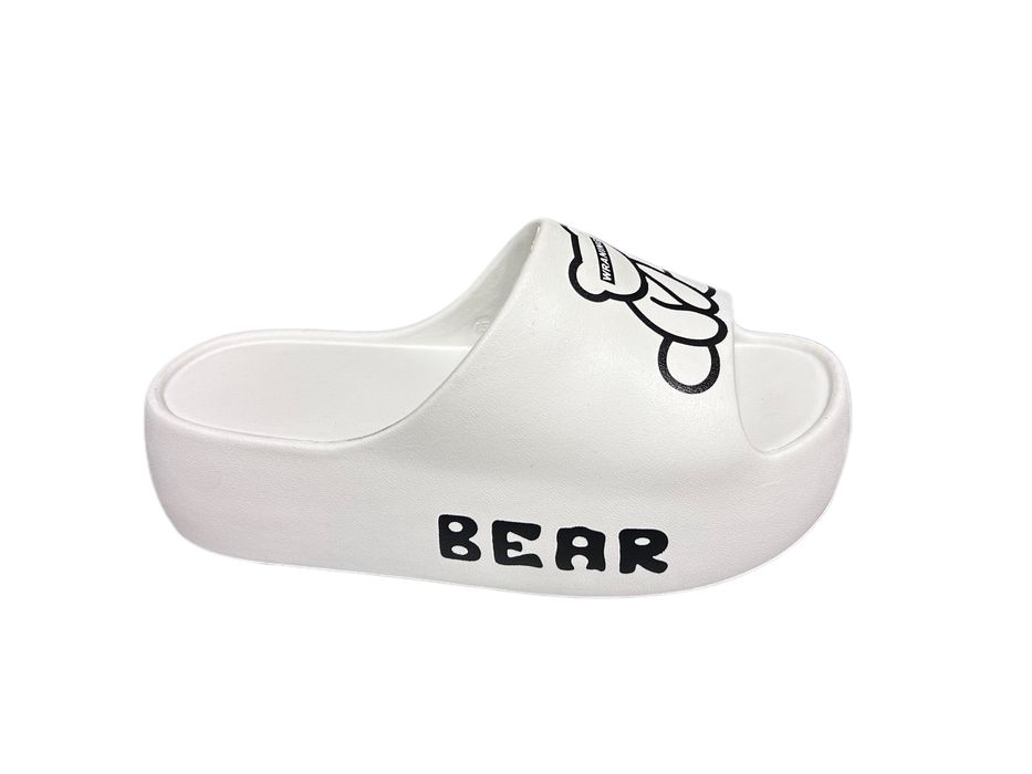 Дамски чехли на платформа с мече