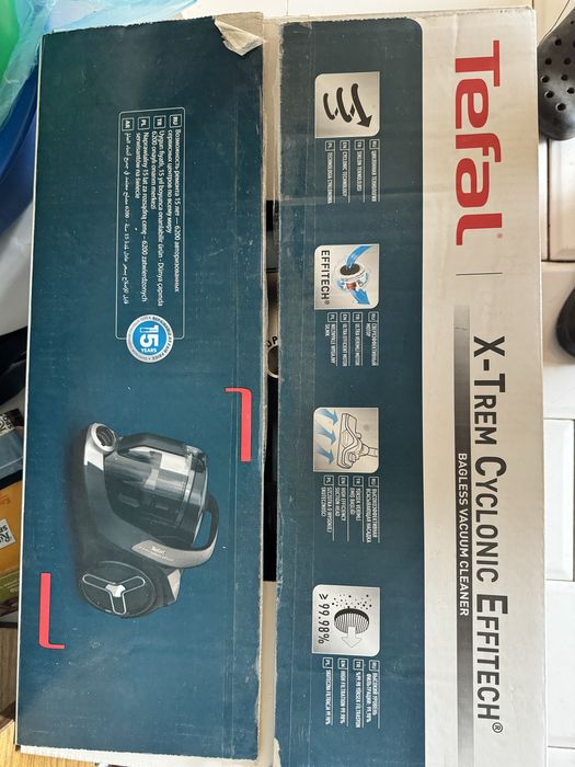 Пылесос Тефаль, Пылесос Tefal X-Trem Cyclonic Effitech TW7C71EA черный