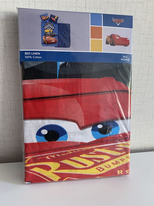 Детски спален комплект от 2 части Disney Cars, McQueen, Макуин, Колите, за кошарa/малко легло