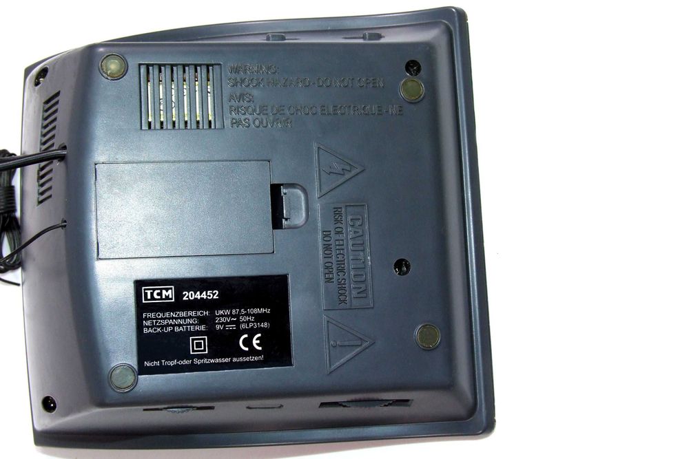 Radio Ceas Calendar TCM, Made in Germany, FM, forma deosebita, NOU