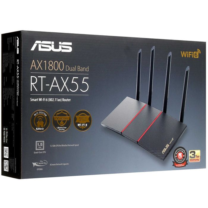 Wi-Fi роутер ASUS RT-AX55 использовал год