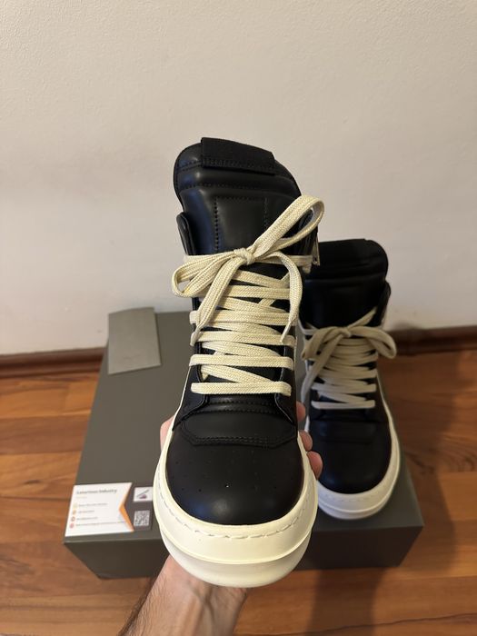 Rick Owens Lido Geobasket Black Milk