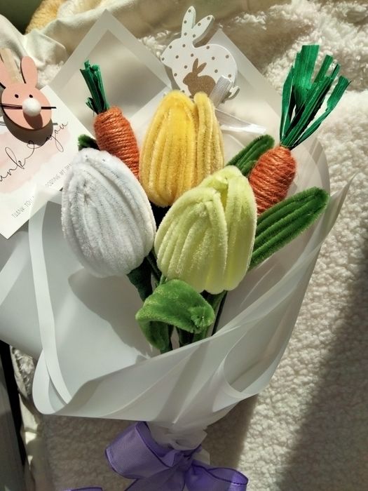 Natural Bloom – Easter Blossom | Buchet flori handmade cadou de Paște