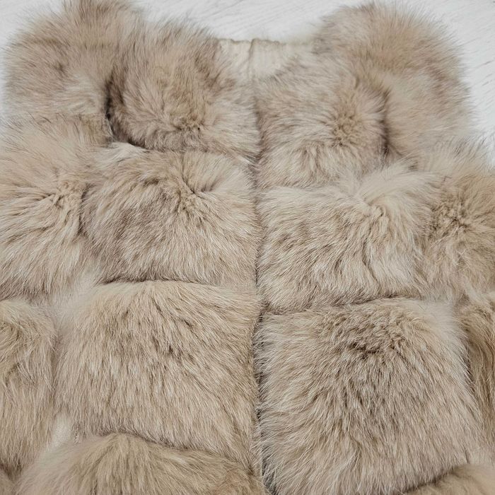 Дамски елек, естествена кожа, лисица