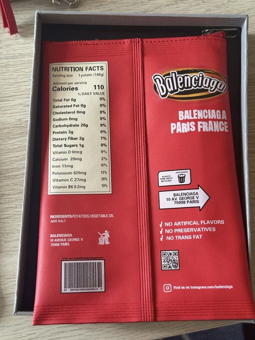 Balenciaga Potato Chips Bag чанта, несисер