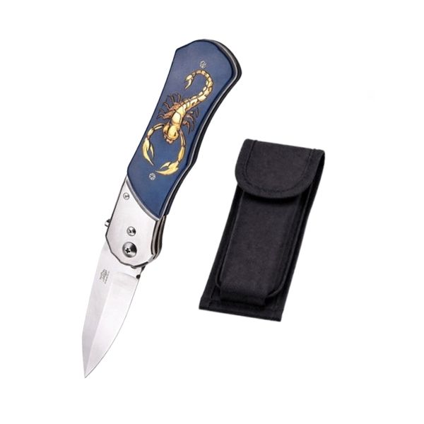 Cutit automat, DEPOX®, design compact, 24 cm, bleumarin