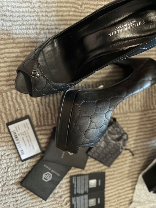 Нови оригинални обувки на висок ток Philipp Plein