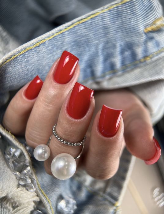 Маникюр наращивание ногтей