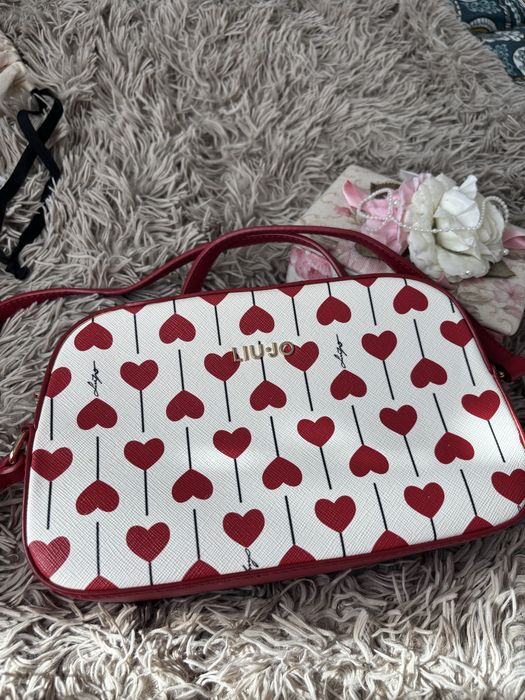 Liu Jo чанта - Бяла с червено