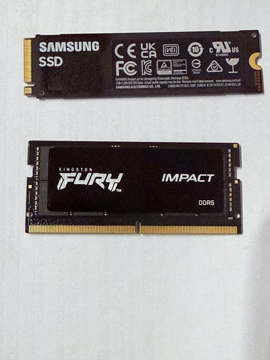 Ssd samsung 980 pro 2 tb+ memorie ram laptop DDR5 32gb 5600mhz cl40 ps5 pro slim asus