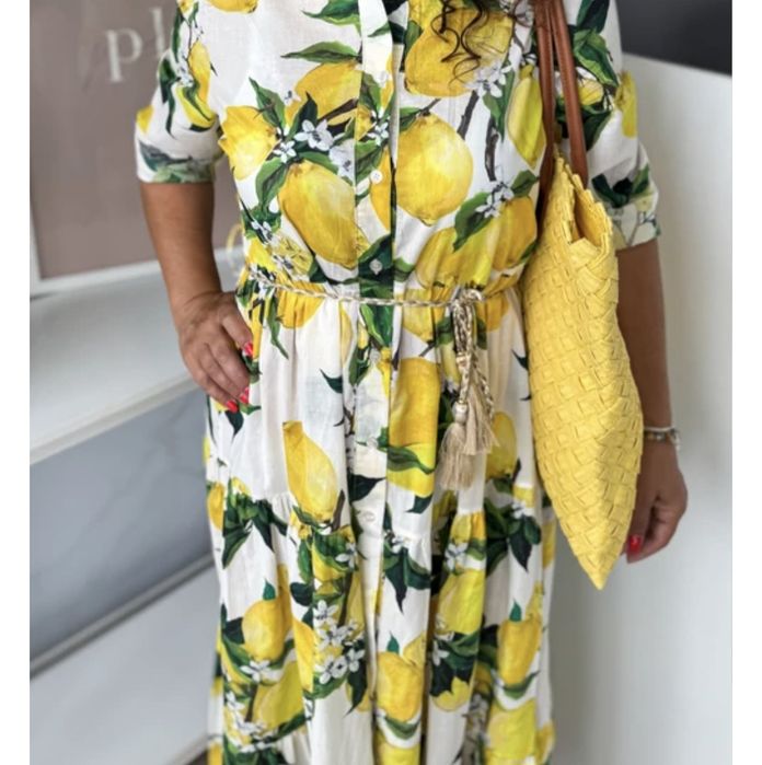 Рокля-риза лимони, нова