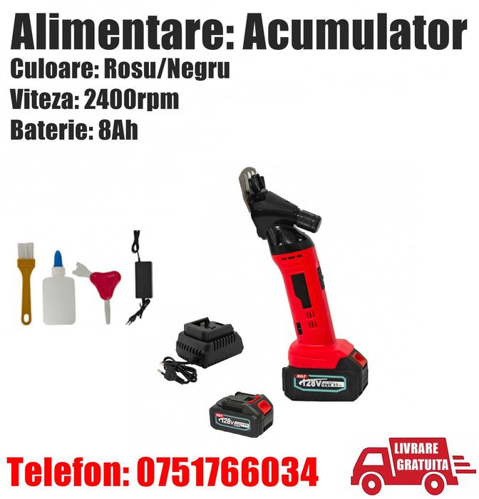 Masina Aparat Tuns Oi Capre Caini Trusa  Electrica 2 X Acumulatori