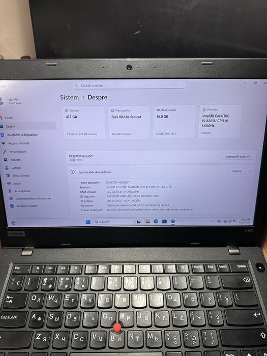 Lenovo T580 32 GB RAM 512 SSD