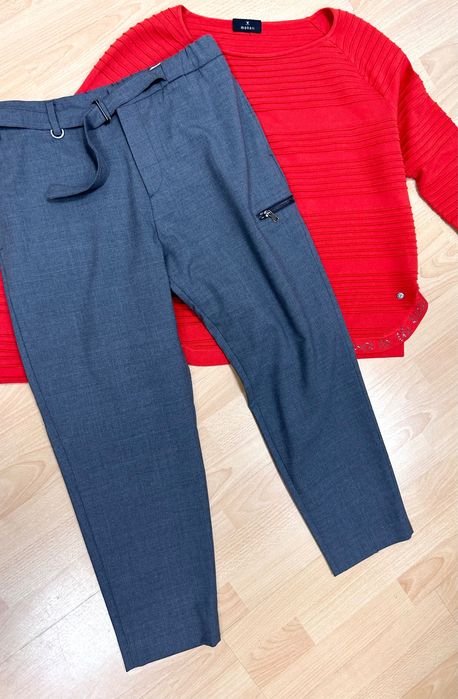 Хубав авангарден панталон в сиво