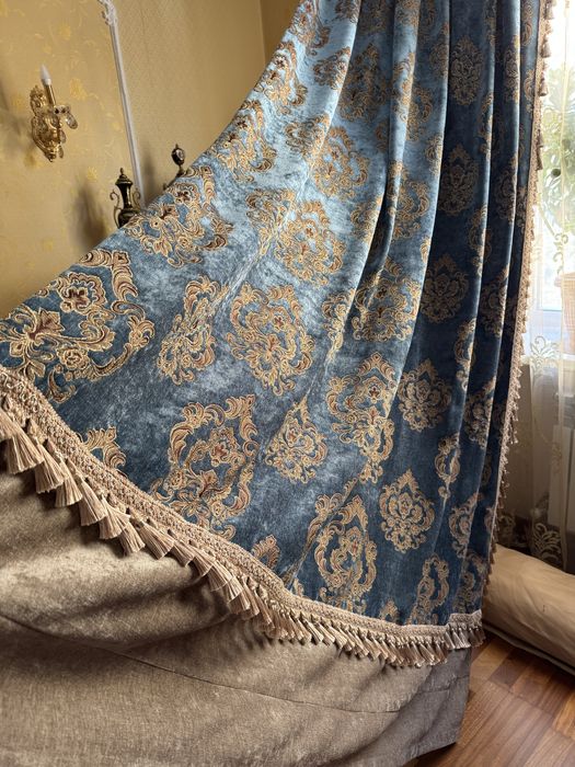 Шторы портьеры, бархат. Классика