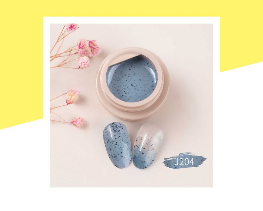 UV/LED Гел боя серия "Черни камъчета" GDCOCO, гел лак