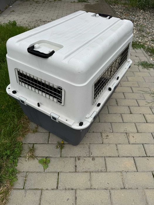 Titlu: Cușcă transport câini XL rigidă, 90x60x68 cm, talie mare