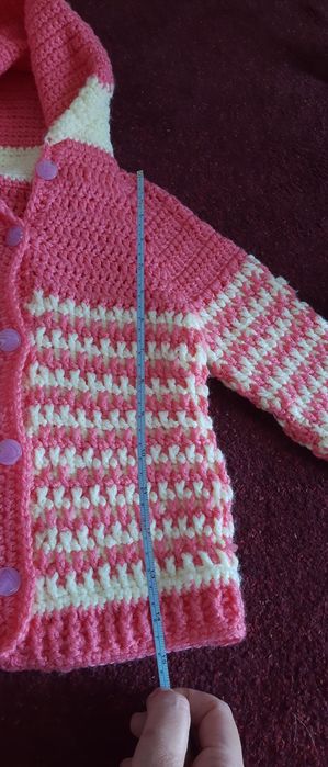 Bluza fetițe 2 -4 ani împletită manual