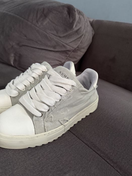Númeris Sneakers Low Top, alb/gri,