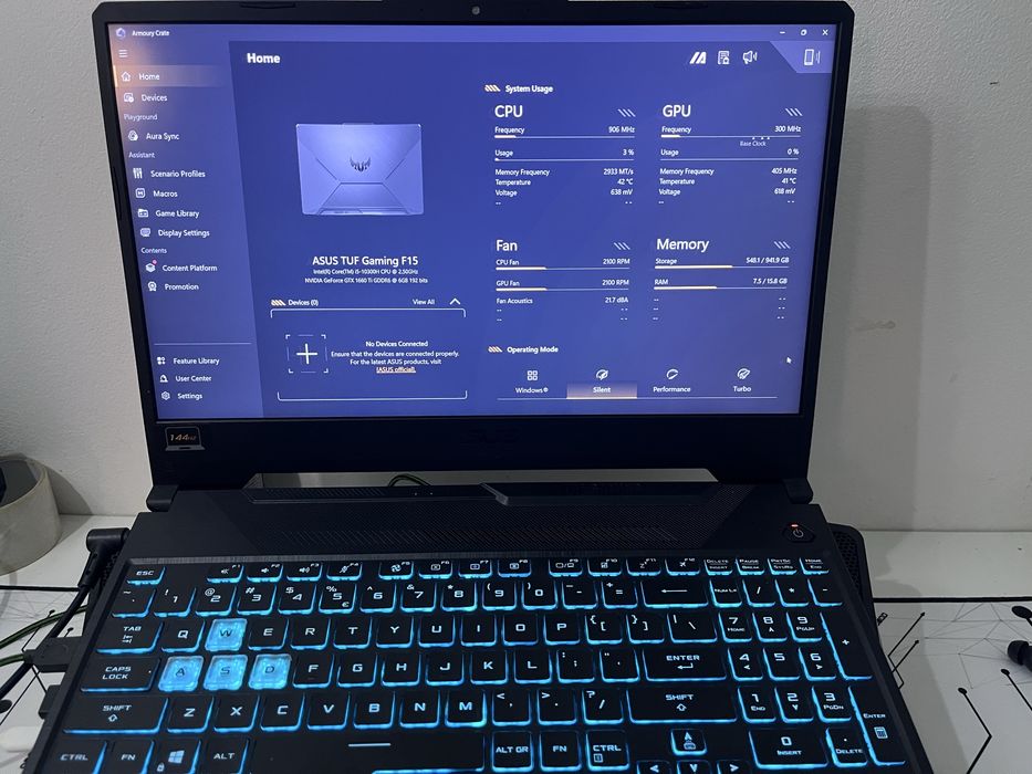 Laptop ASUS TUF F15 gaming vine cu windows 11 pro activat