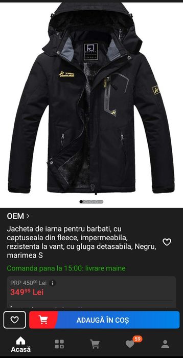 Geaca de iarna mărimea XL