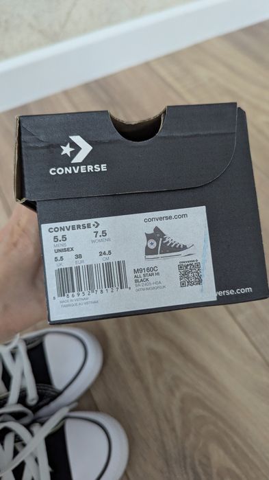 Кеды унисекс Converse All Star High Black