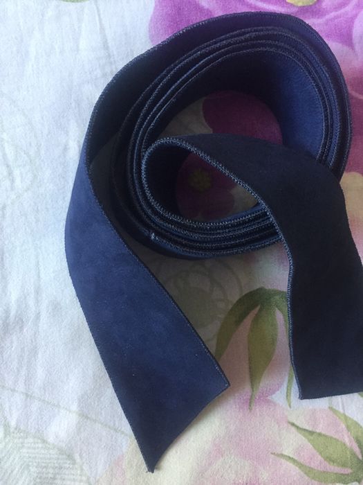 Кожаный пояс от дубленки