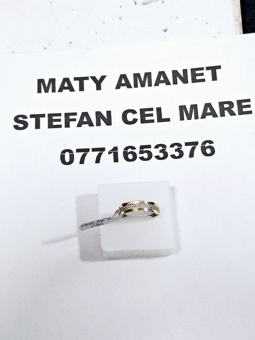 Vand inel dama din aur 14 k 1.78 g cod 562
