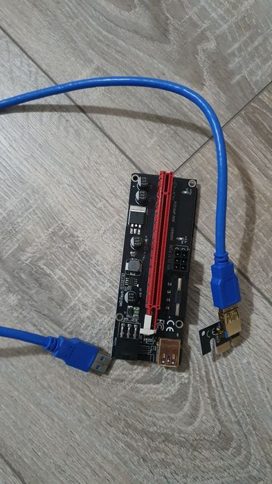 PCI-E Pcie Riser 009 Express 1X To 16x Extender PCI E USB Riser 009S