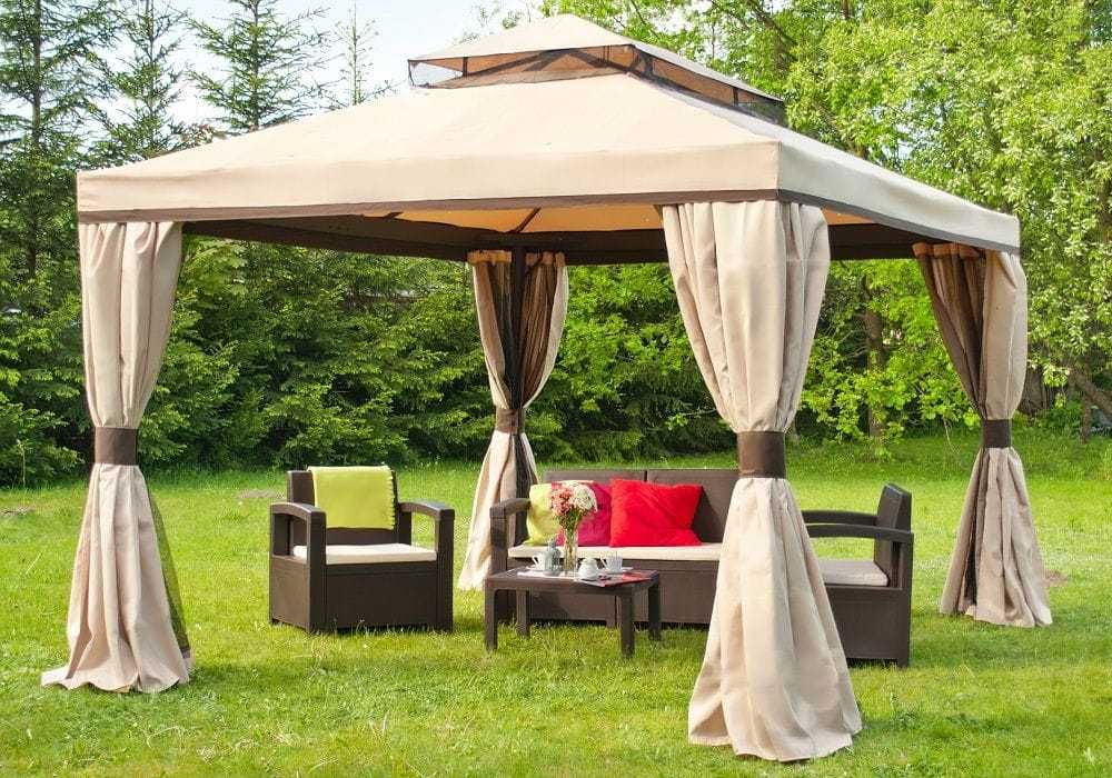 Луксозна Градинска Шатра с мрежа против насекоми 3.36x3.36 м.