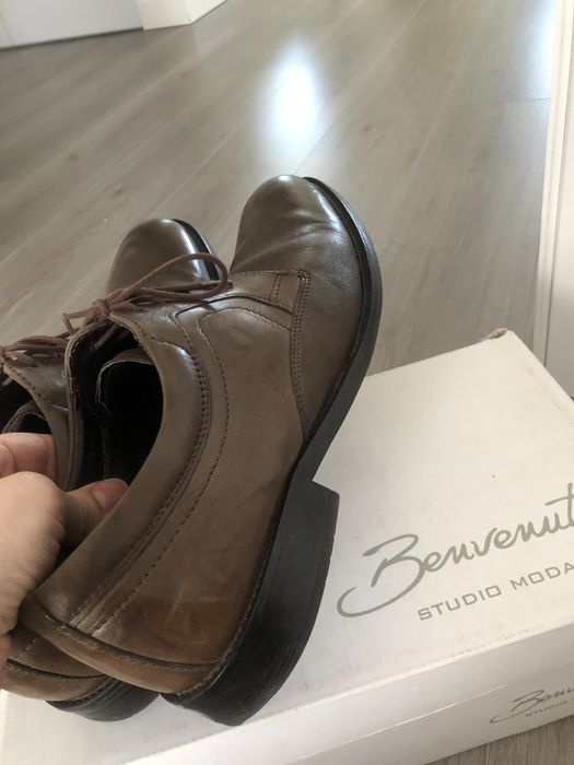 Pantofi Benvenuti, piele, marimea 42.