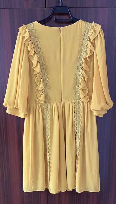 Пролетна рокля - жълта