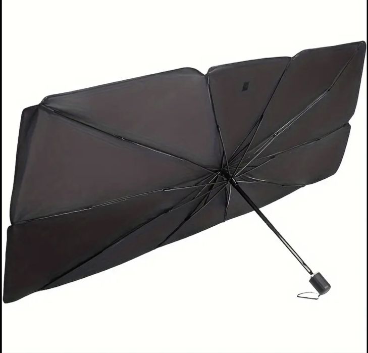 Parasolar pliabil tip umbrela pentru parbriz auto | modern | eficient
