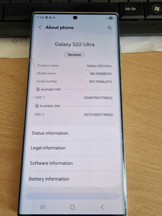 Samsung S22 ultra