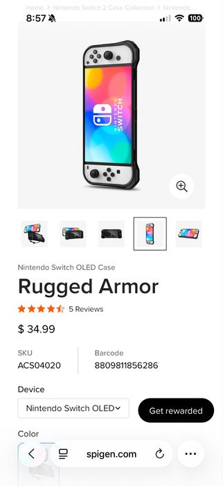 Отигинален крйс Spigen Nintendo Switch Oled